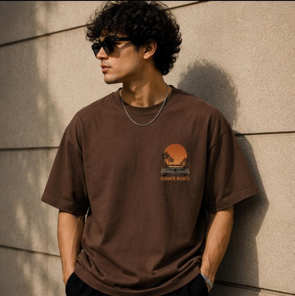 THREAD men's oversized printed t-shirt style 03, view 1 of 4